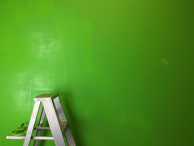 malování na zeleno